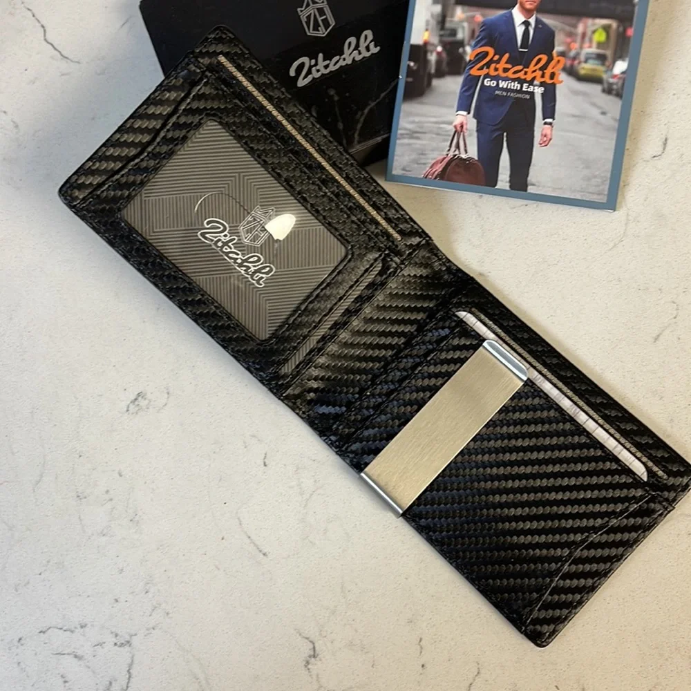 Zitahi Nova Men Wallet Slim Wallet for Men 12 Card Holder Money Clip RFID Bifold